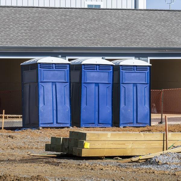 Heavy-duty construction site porta potty in Walterboro, South Carolina